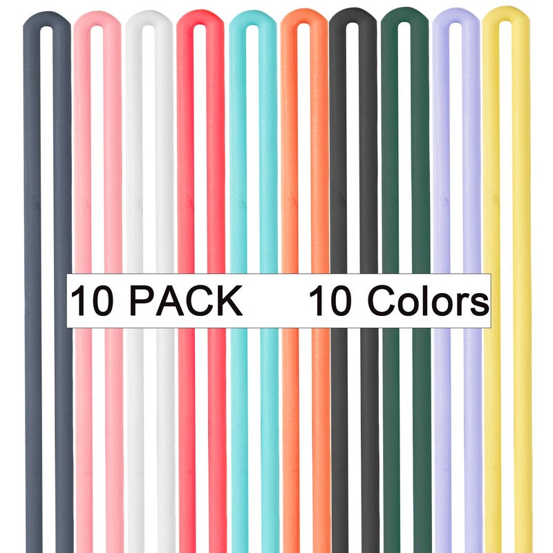 YOUOWO Wrist Lanyard 10 Pcs Phone Straps Hand Lanyards Small Short Silicone Rubber Charms,For CellPhone Pen Umbrella Water Cup Kettle Camera USB Thumb Drives Keys Badges - Image 5